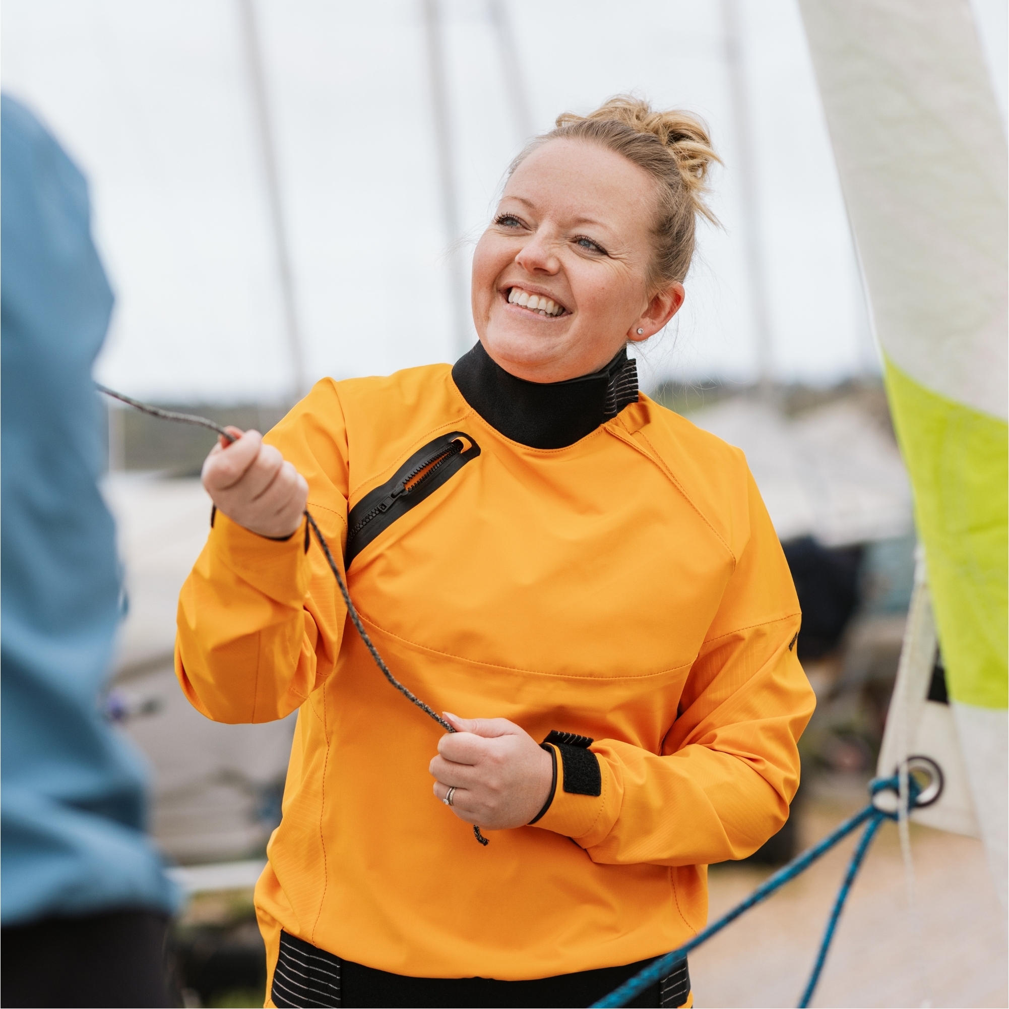 2025 Gul Womens Gamma Taped Spray Top ST0033-C1 - Orange / Geo